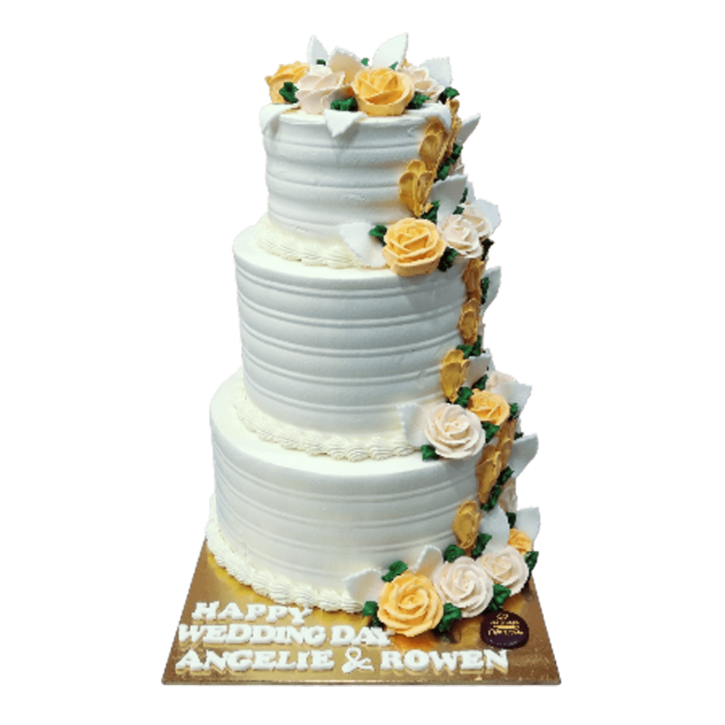 3 Tier Wedding Cake – Cake N Take