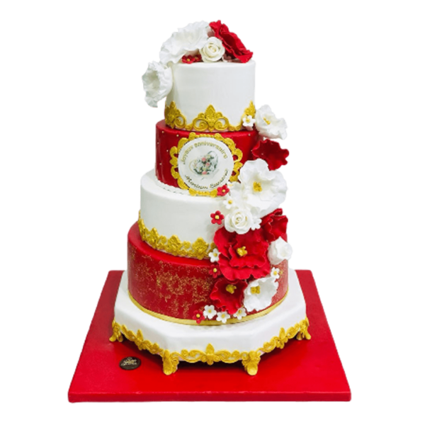 4 tier Wedding cake